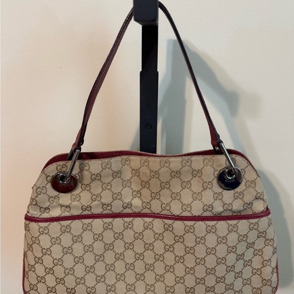Gucci Eclipse Canvas Shoulder Bag - Picture 1 of 16